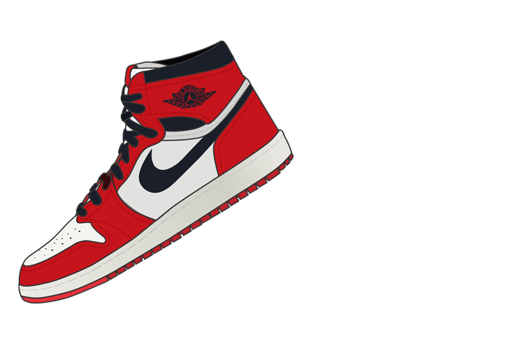 Sepatu Nike Air Jordan Png.