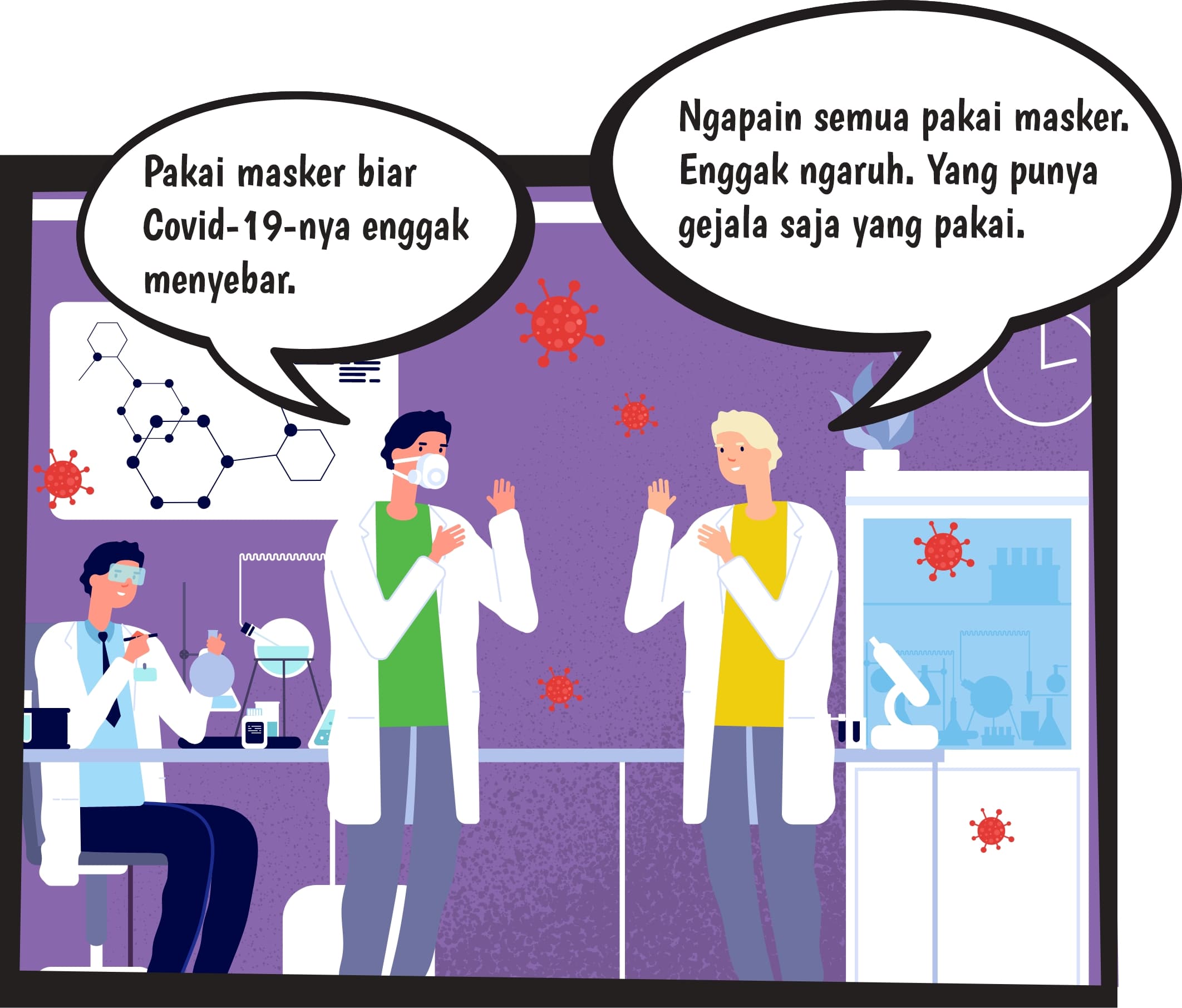 Ilmuwan asia: Pakai masker biar Covid-19-nya enggak nyebar Ilmuwan barat: Ngapain semua pakai masker. Enggak ngaruh. Yang punya gejala saja yang pakai.