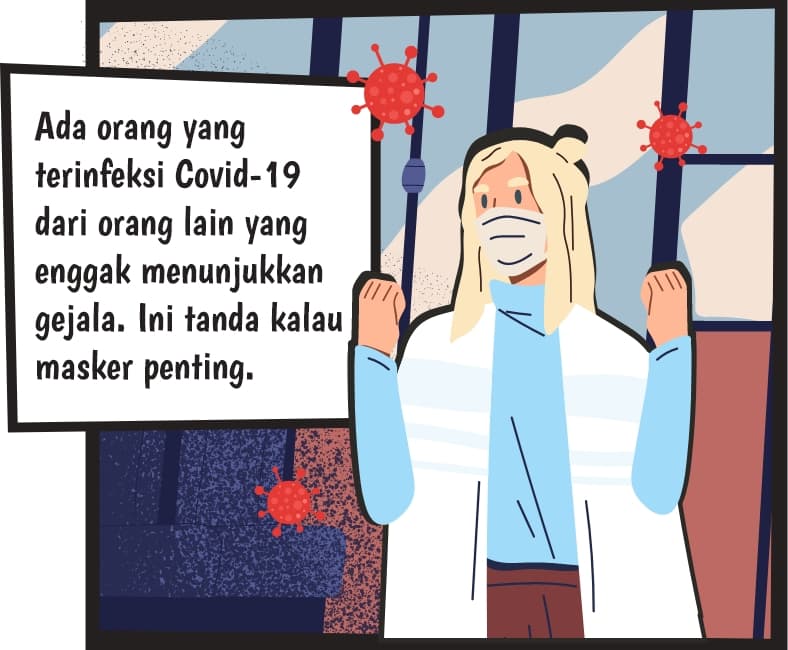 Ilmuwan Asia: Di Jerman, ada orang yang terinfeksi Covid-19 dari orang lain yang enggak menunjukkan gejala. Ini tanda kalau masker penting.